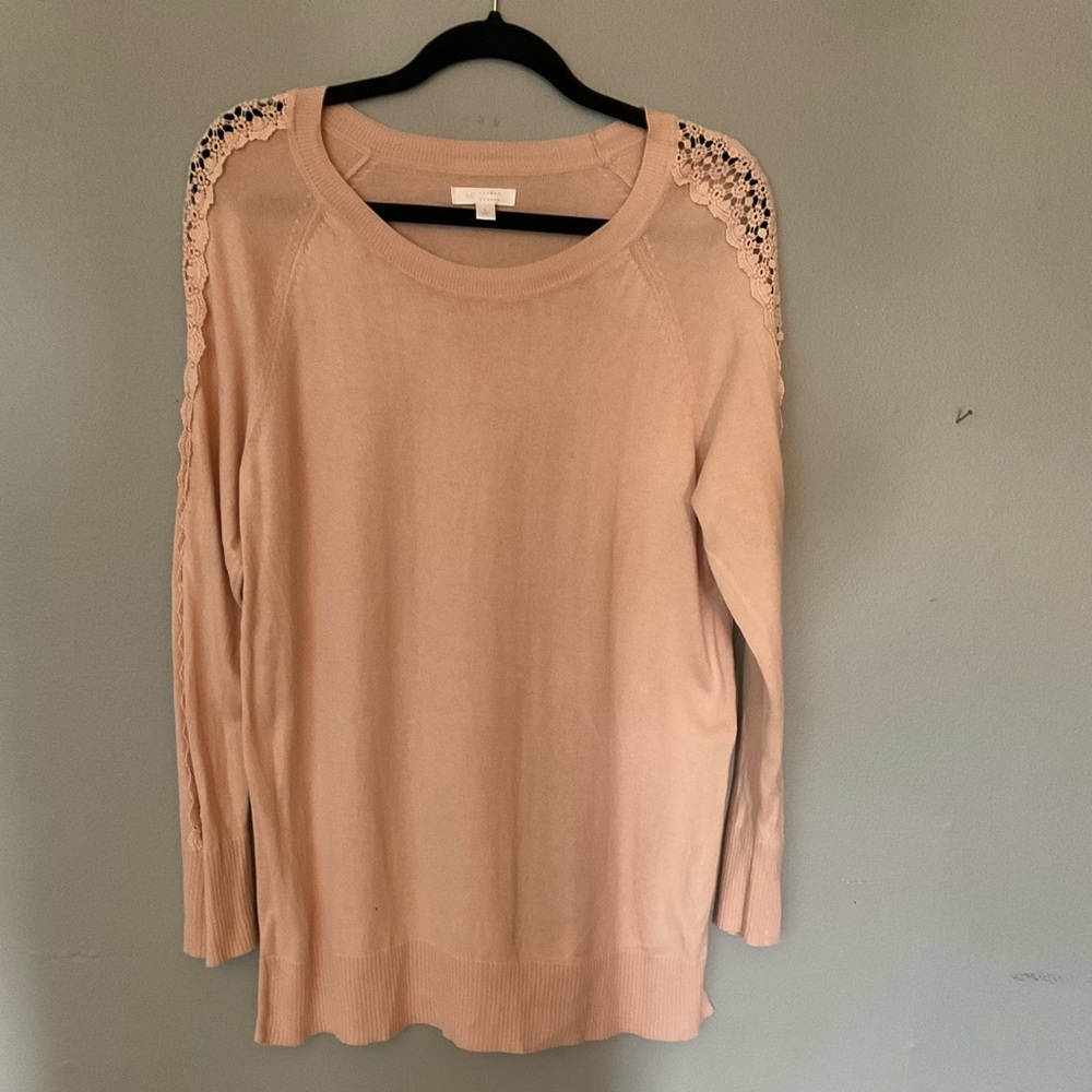 Lauren Conrad blush pink sweater